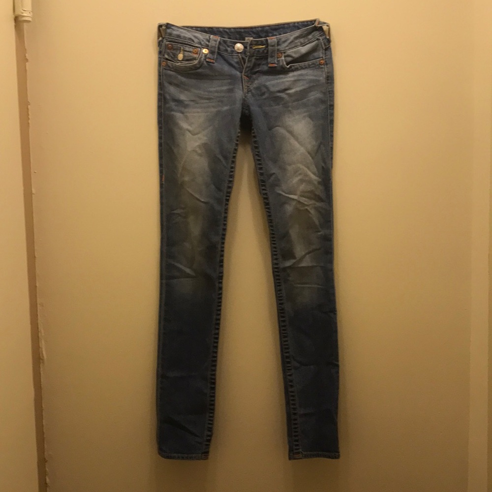 True religion blue skinny jeans